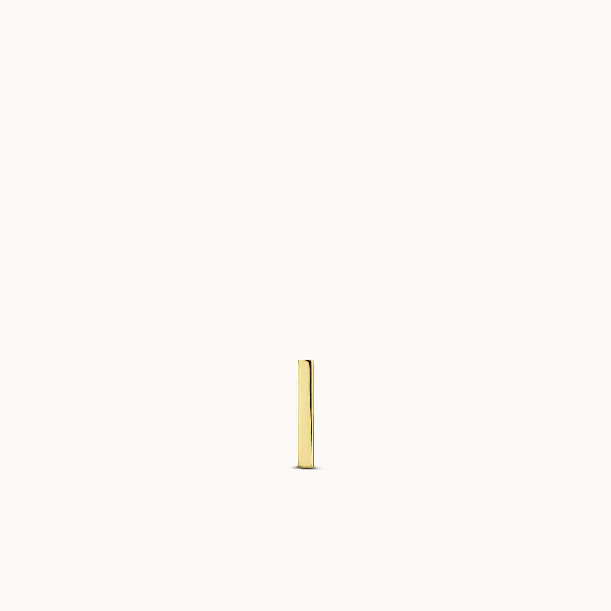 14k Flat Back Bar Stud
