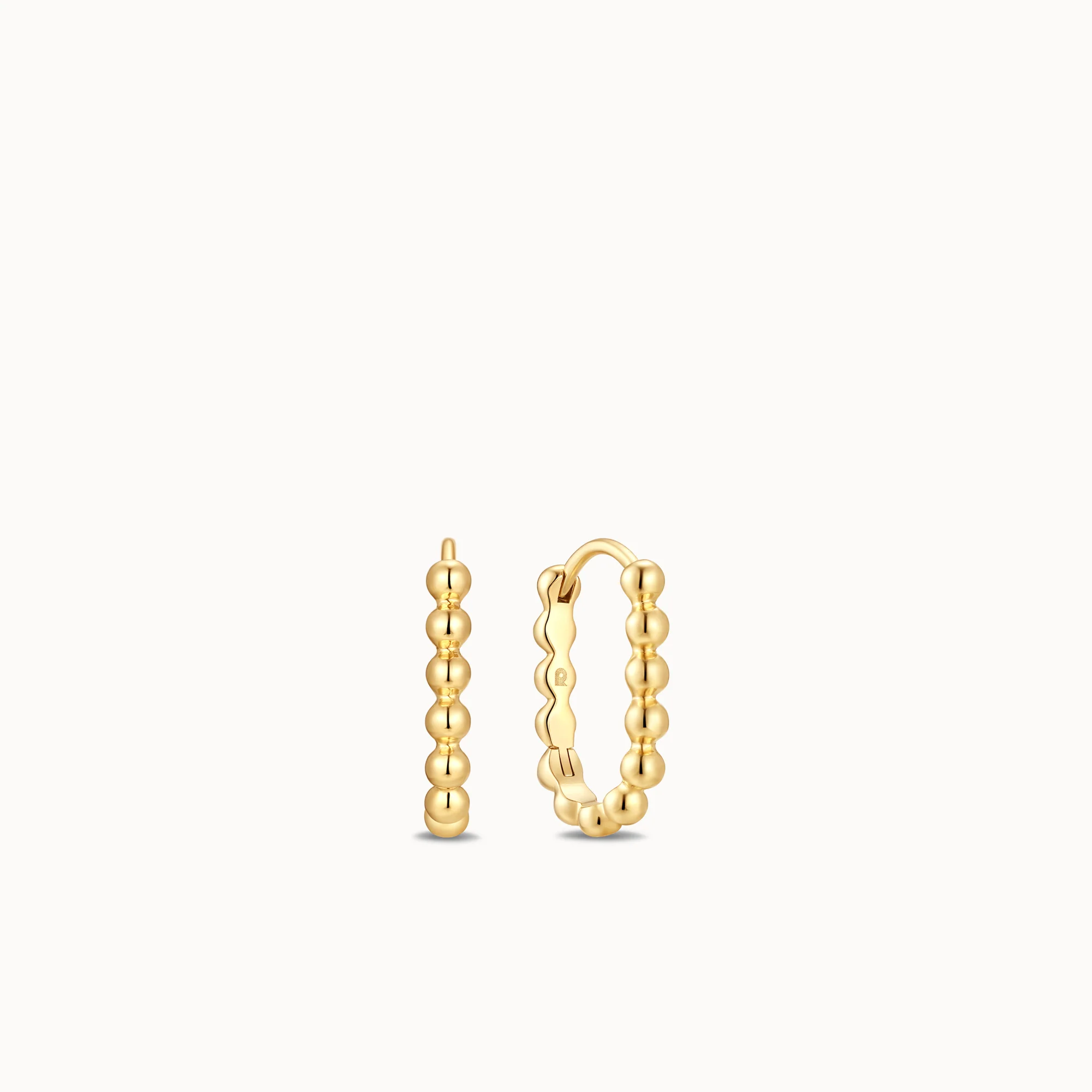 Oval Bead Hoops