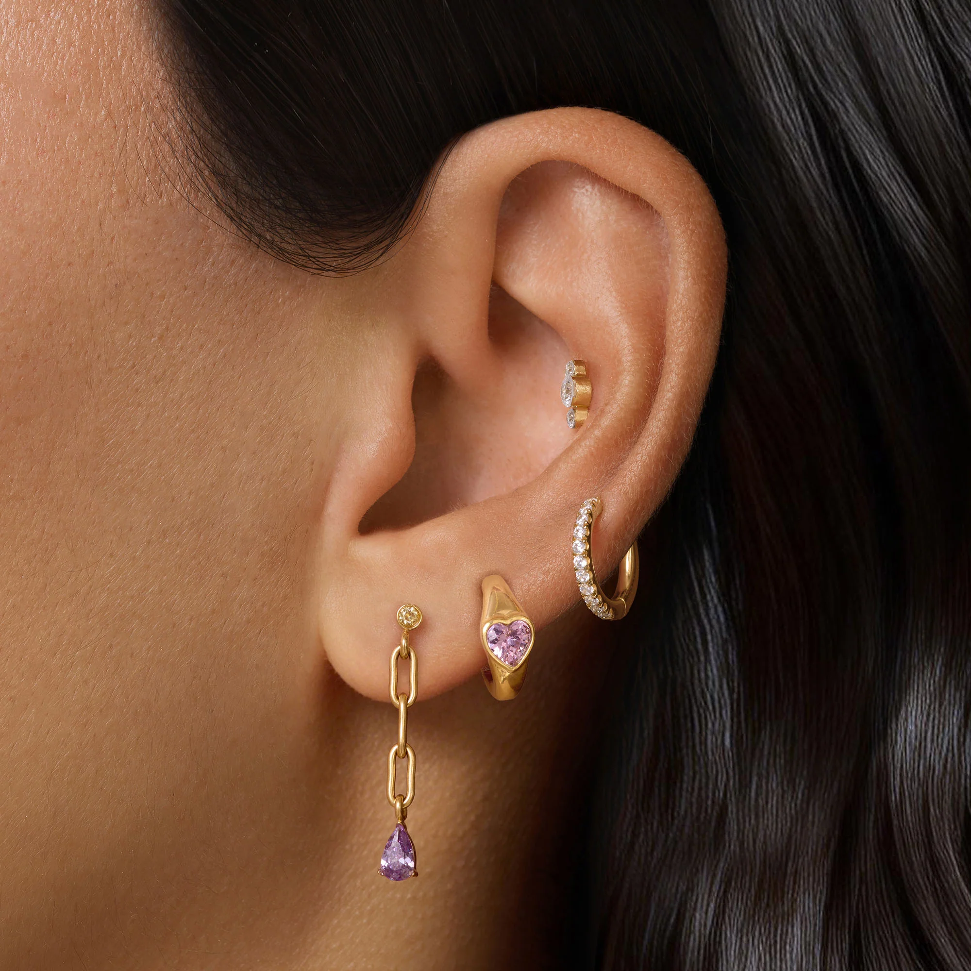 Chain CZ Link Drops - Image 2