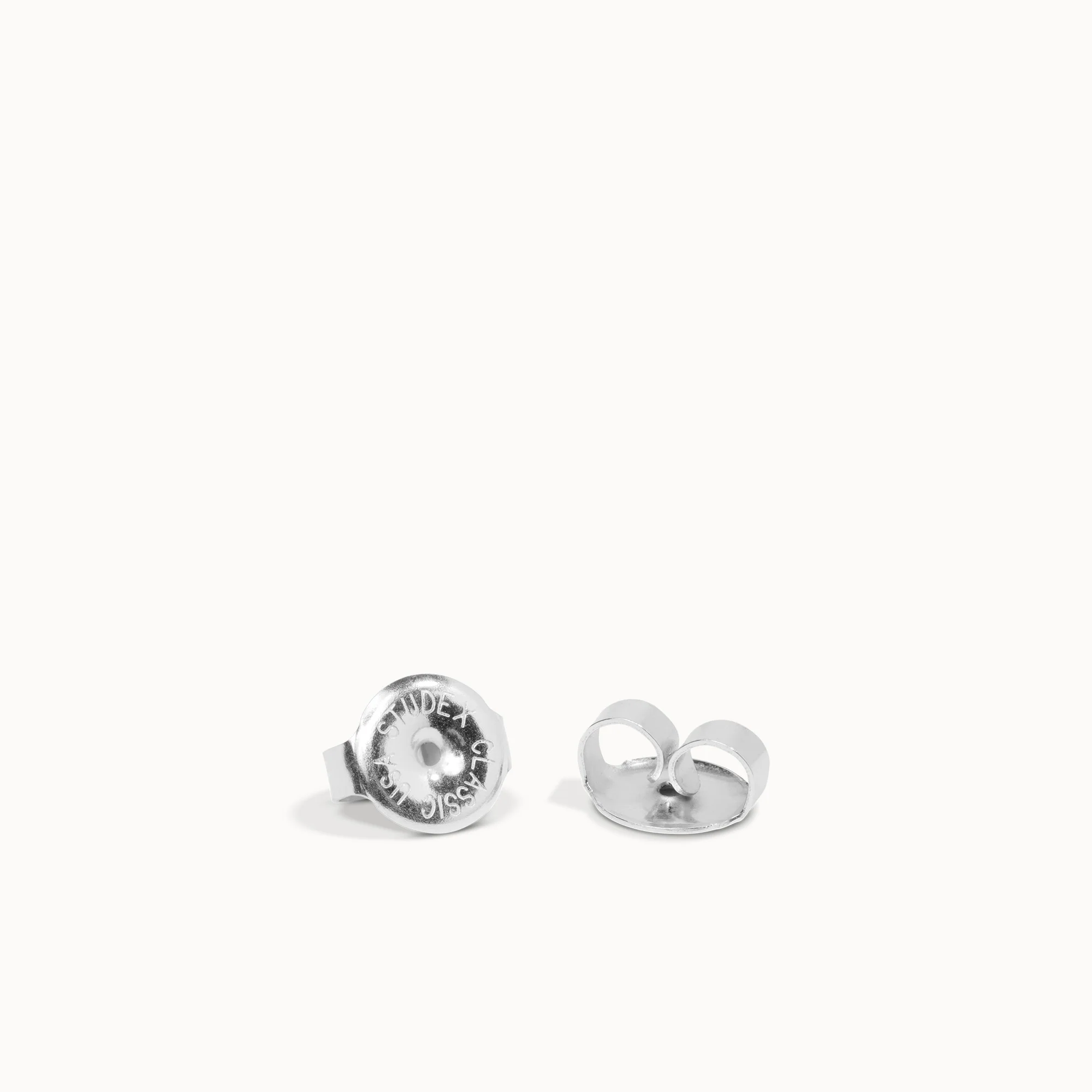 14k CZ Princess Cut Studs - 3mm - Image 4