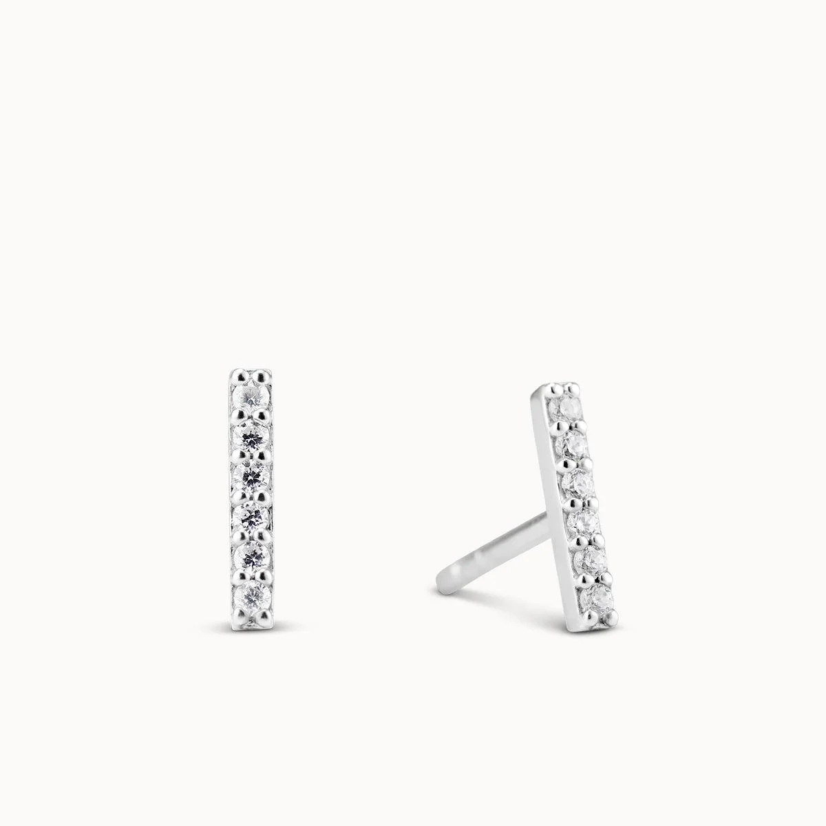 April Birthstone Bar Studs - Image 2
