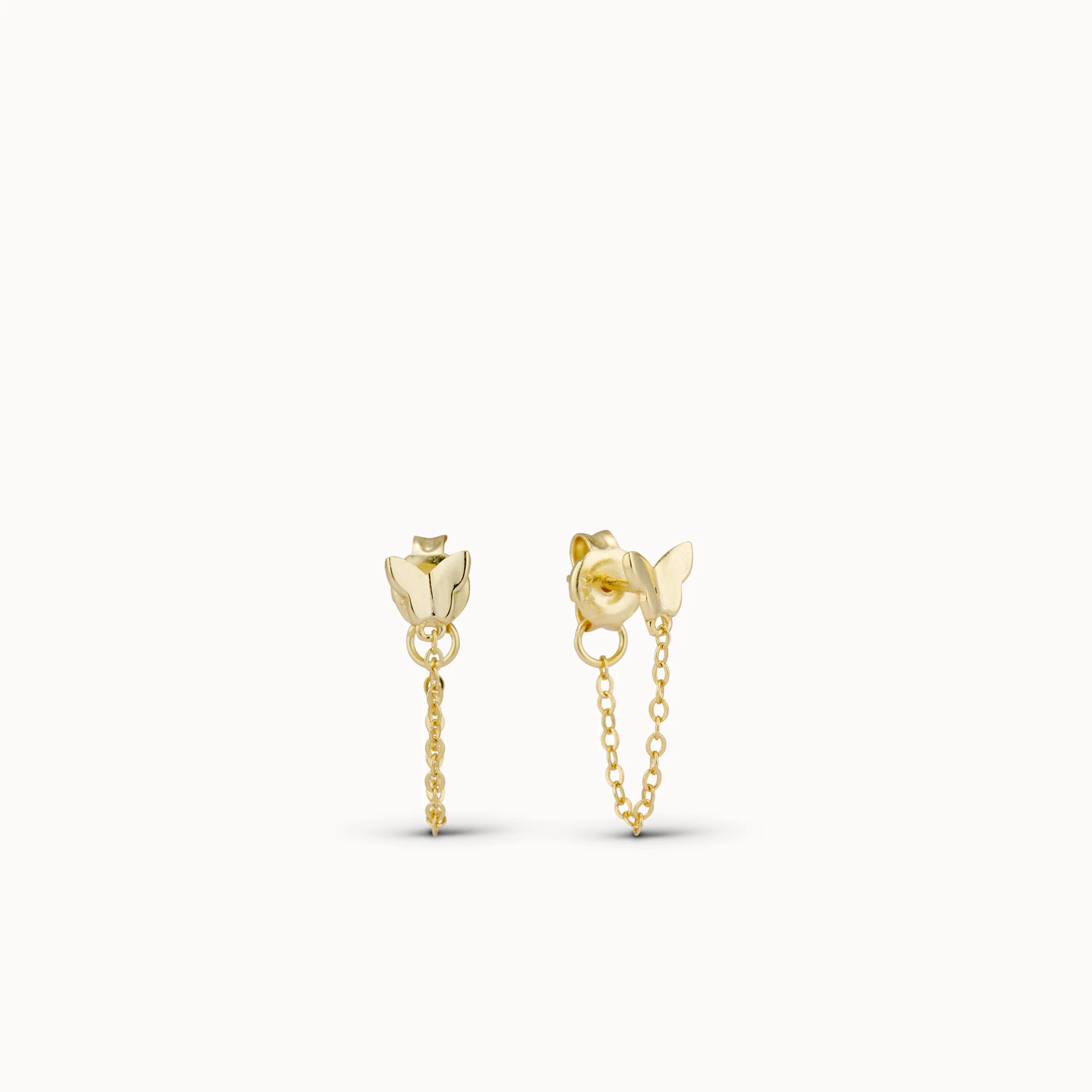 Butterfly Chain Hoops