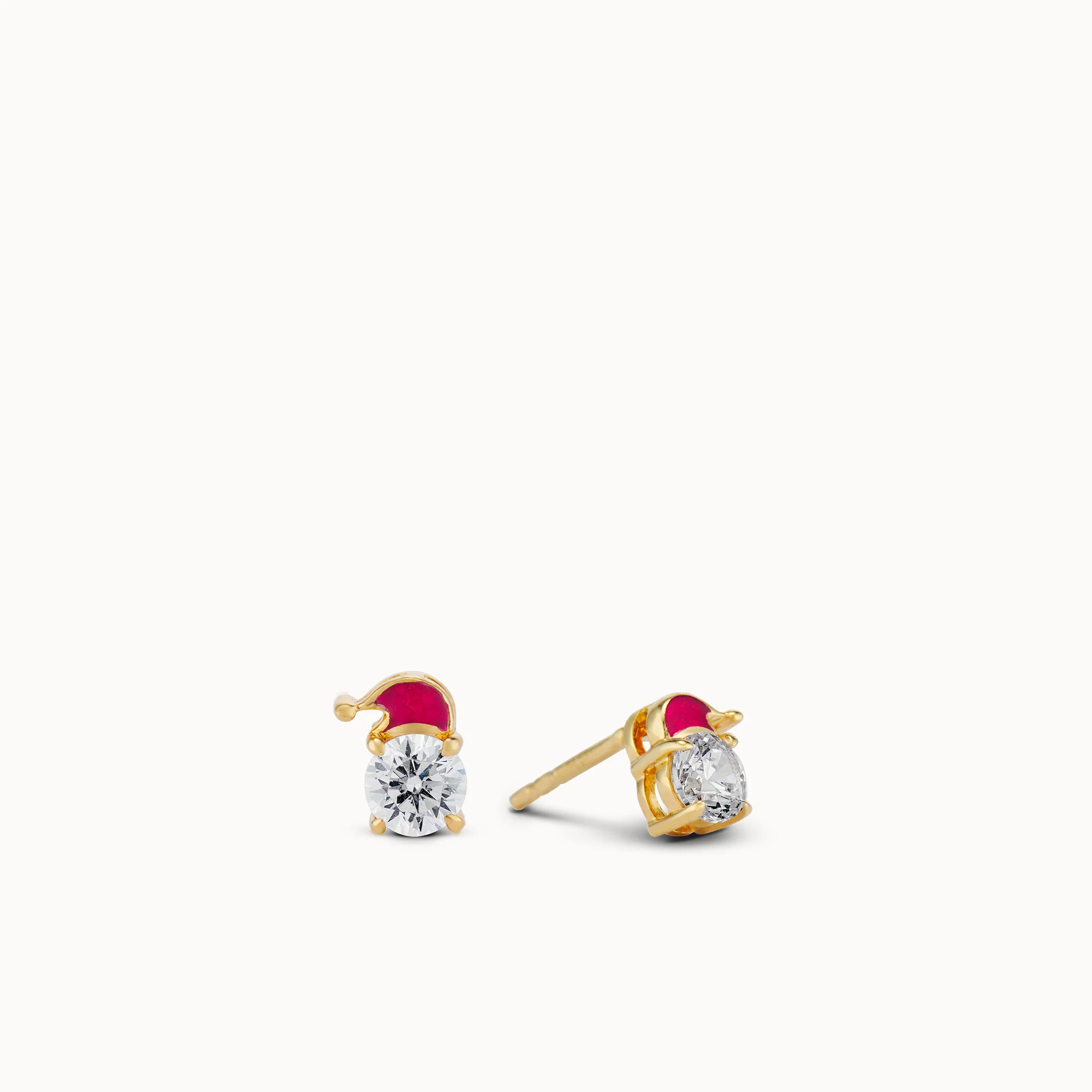 CZ Santa Studs