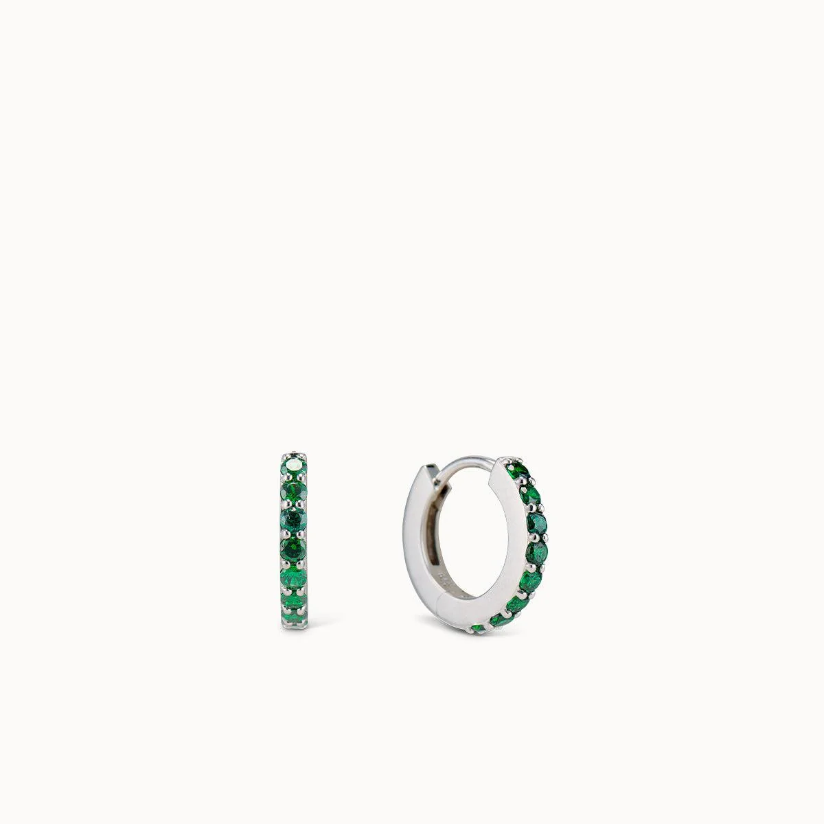May Birthstone Hoops - Image 2