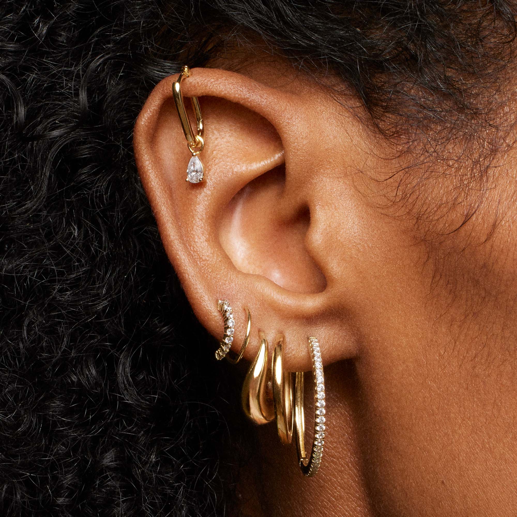 Pear CZ Charms - Image 3